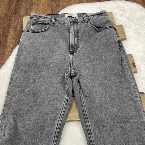 Abercrombie & Fitch The Ankle Straight Ultra High Rise Gray Curve Love Jeans - Picture 7 of 9
